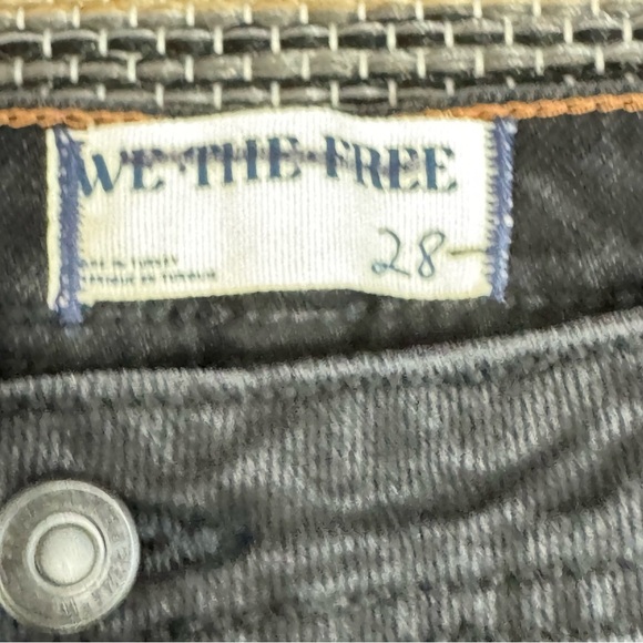 Free People We The Free Crvy Mona High Rise Flare Jeans Zip Fly Black Size 28 - Picture 8 of 14